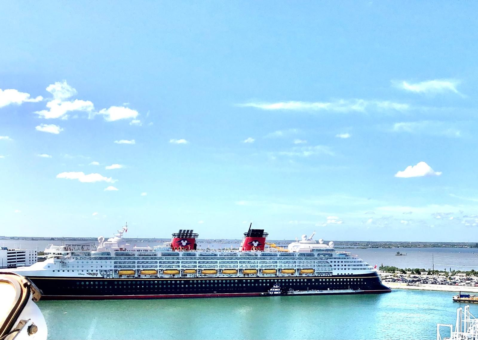 Disney Cruise Line vessel dockside